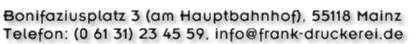 Bonifaziusplatz 3 (am Hauptbahnhof)